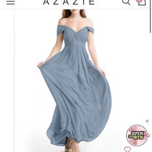 COPY - Azazie Kaitlynn Bridesmaid Dress (Dusty Bl…